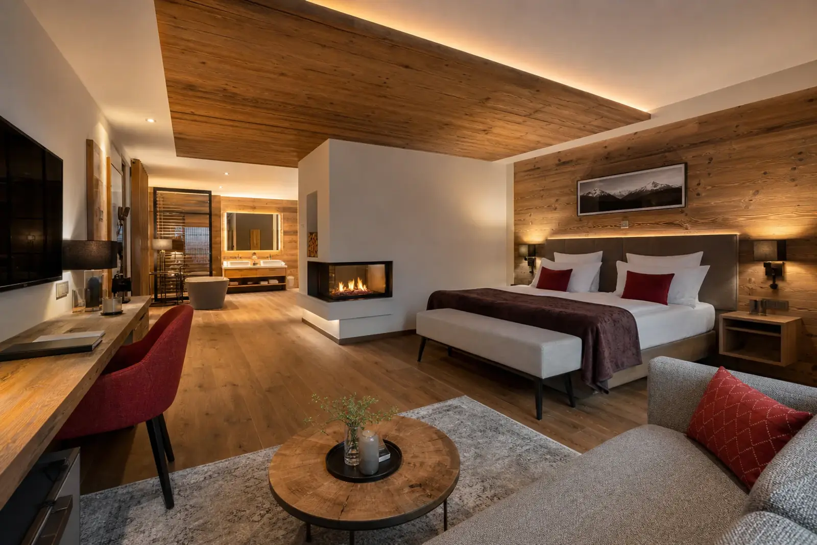 Hotelzimmer mit modernem Design
